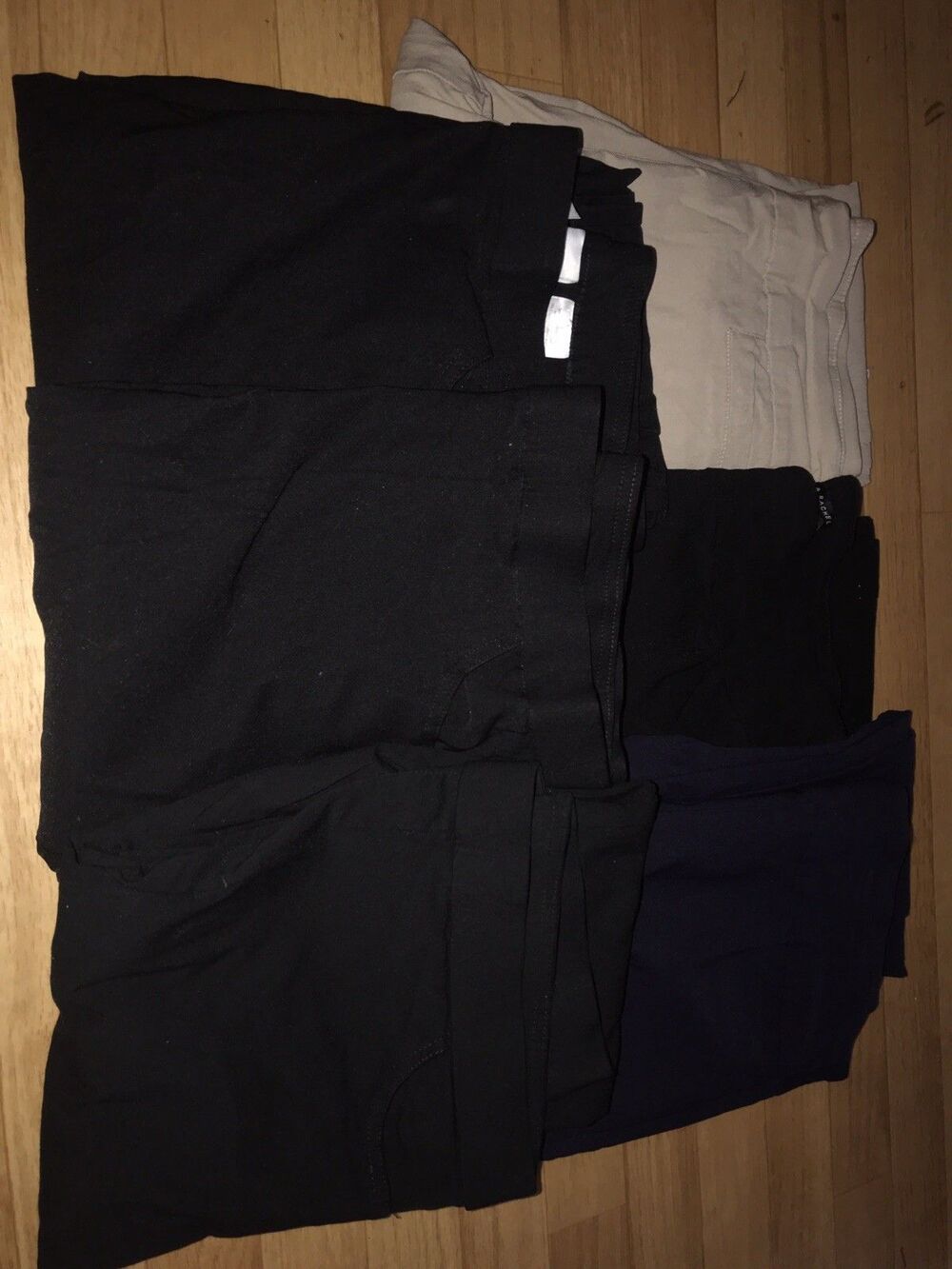 Women Pull On Straight Leg Pants Lot of 5 Pairs - Size 10 Mixed Brands